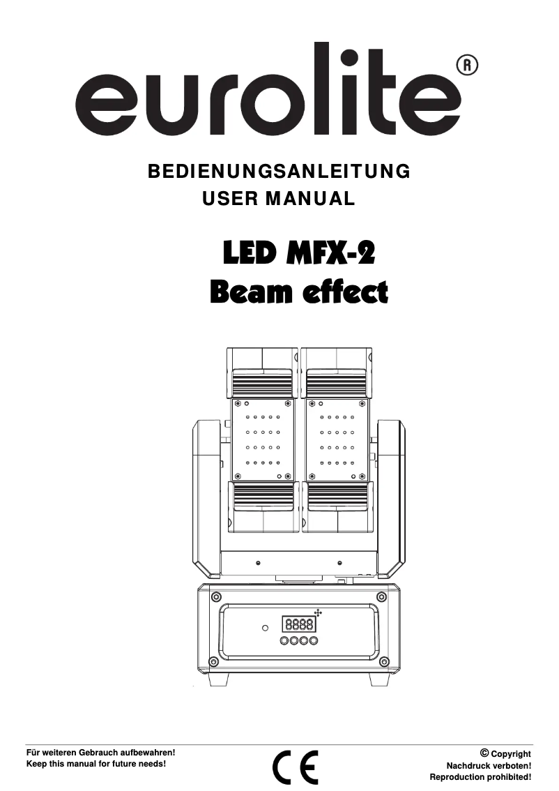 First page image of the manual for LED MFX-2