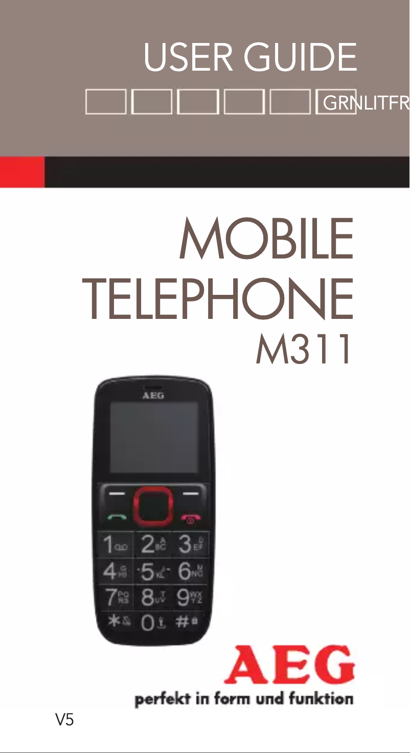 Image de la première page du manuel de l'appareil Voxtel M311