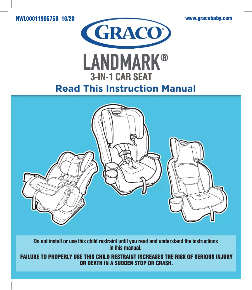 Page 1 of the manual User Manual Graco Landmark