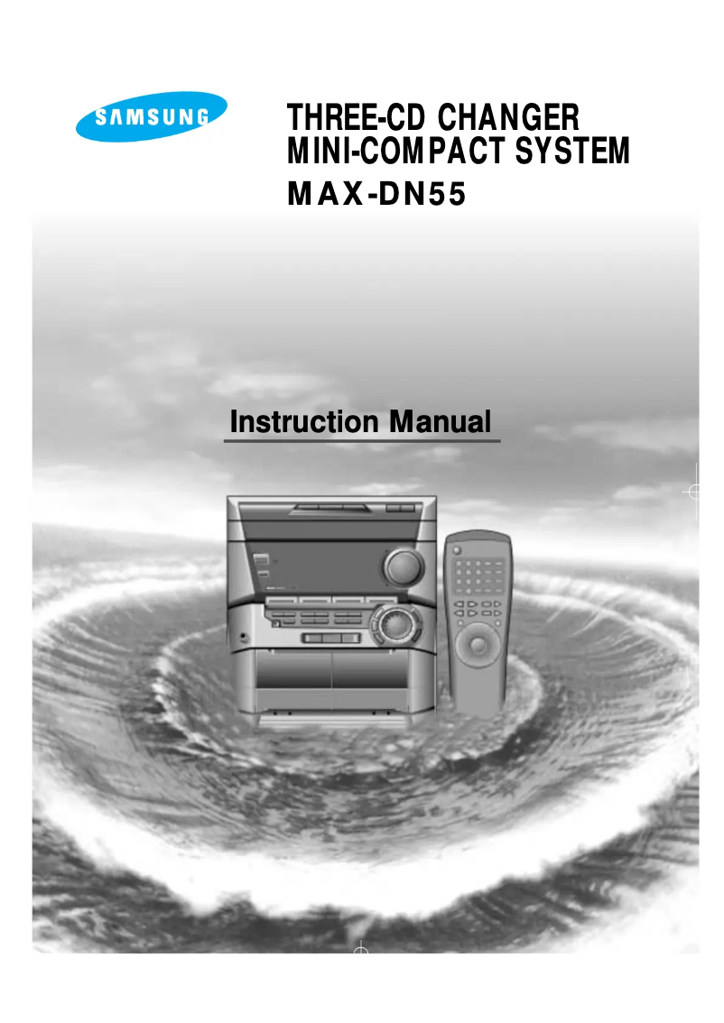 Page 1 of the manual User Manual Samsung MAX-DN55