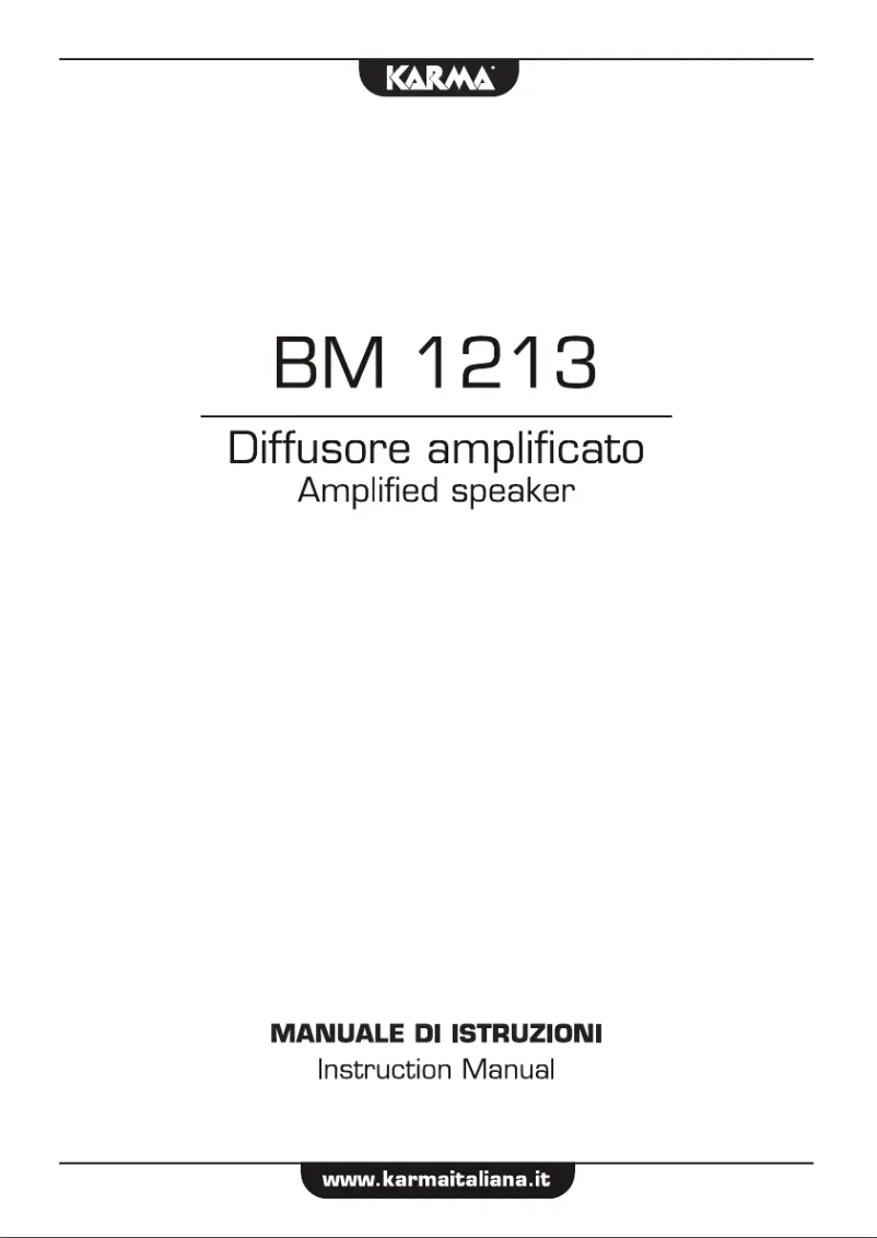 First page image of the manual for BM 1213