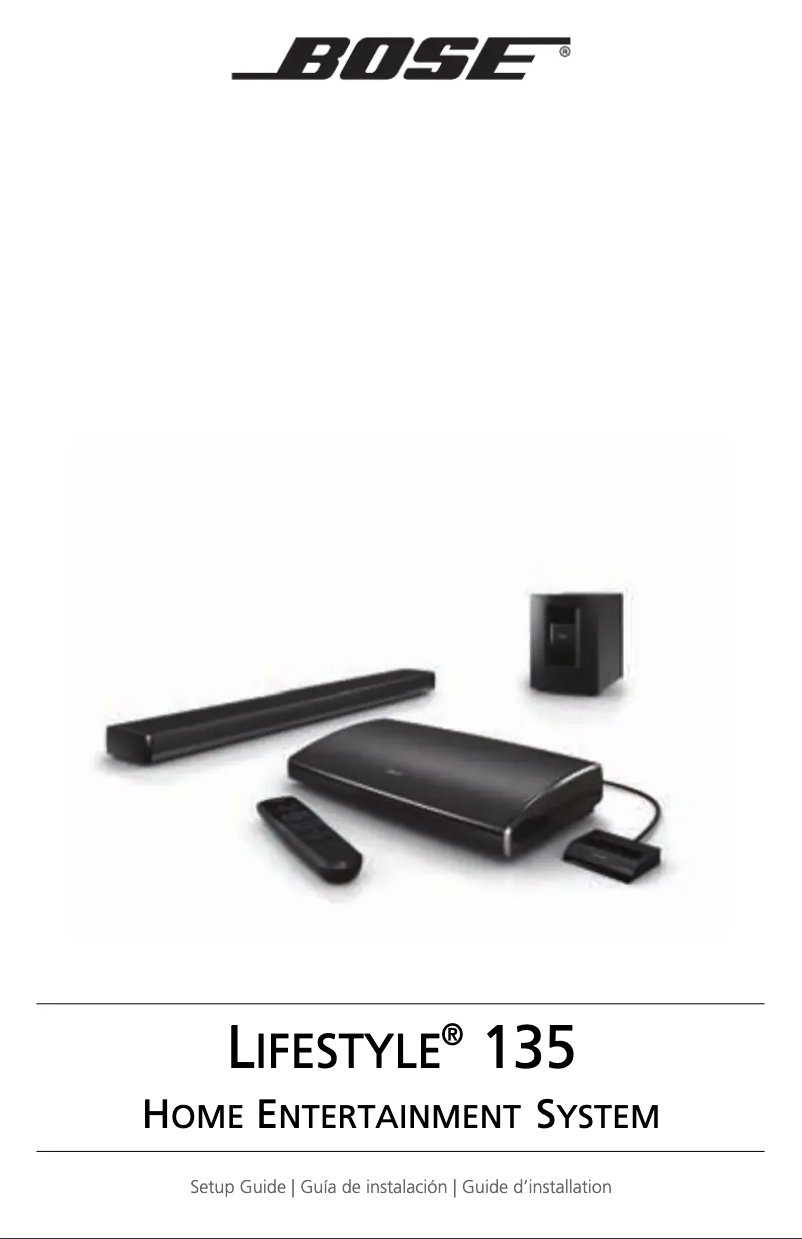 First page image of the manual for Lifestyle 135