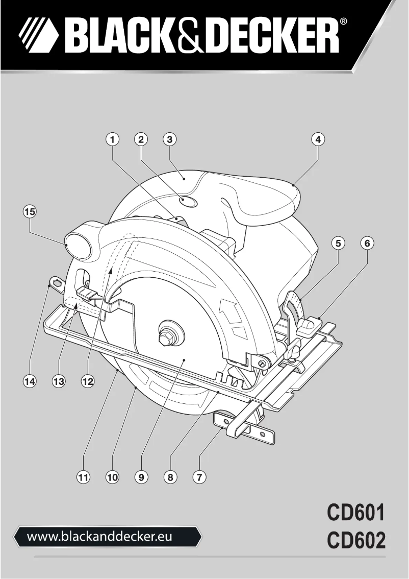 First page image of the manual for CD601
