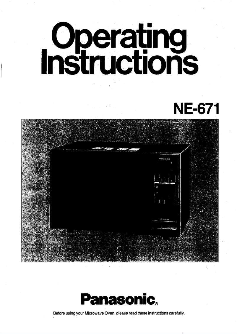 First page image of the manual for NE-671