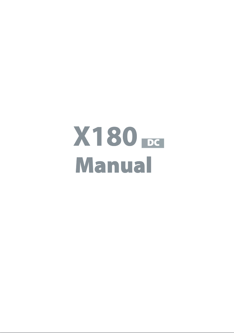 Page 1 of the manual User Manual Hyperion iMaxRC X180