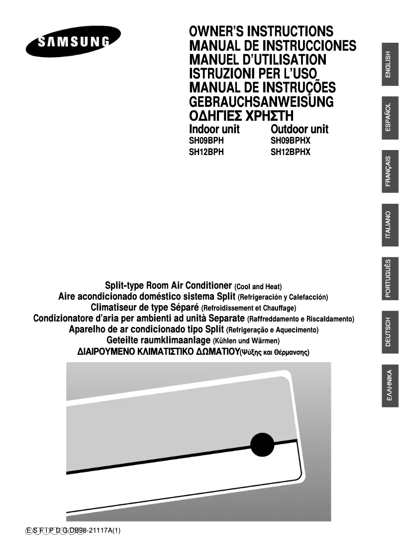 Page 1 of the manual User Manual Samsung SH12BPH