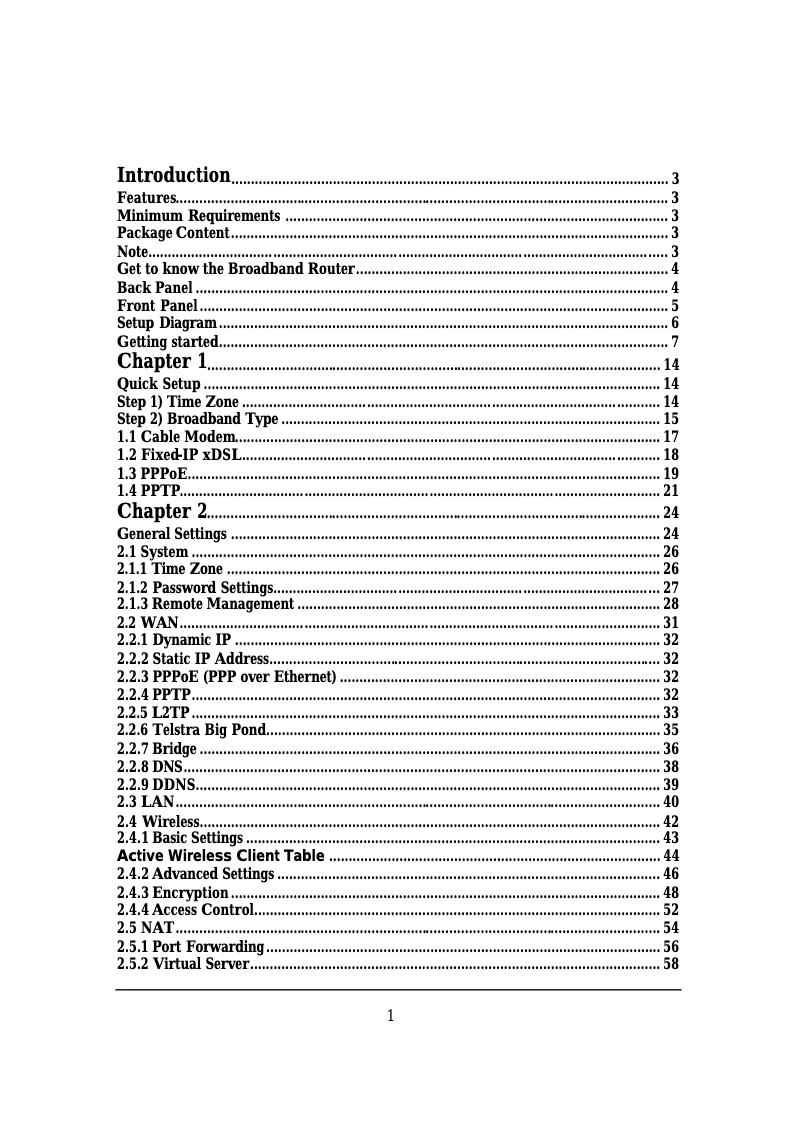 Page 1 of the manual User Manual Sandberg Wireless Broadband Router 130-93