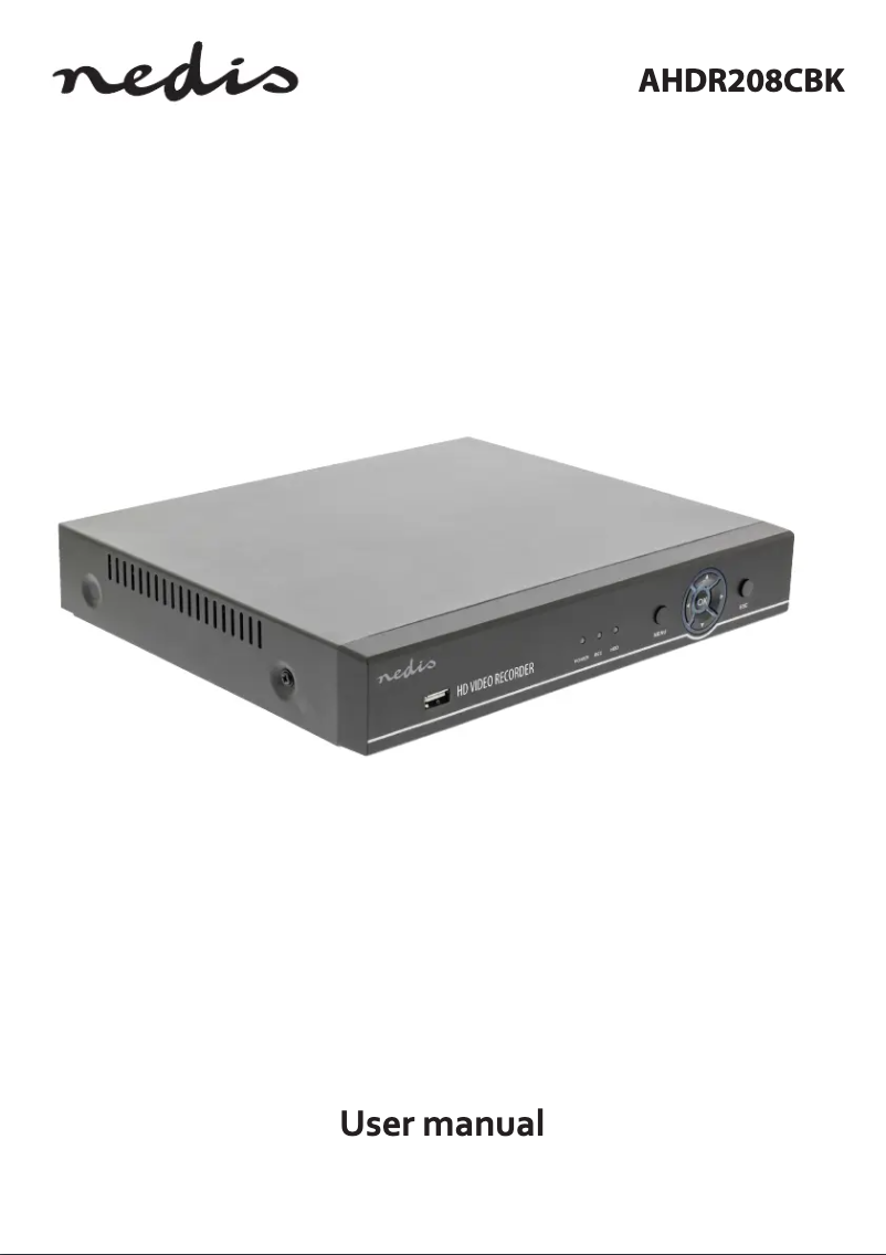 First page image of the manual for AHDR208CBK