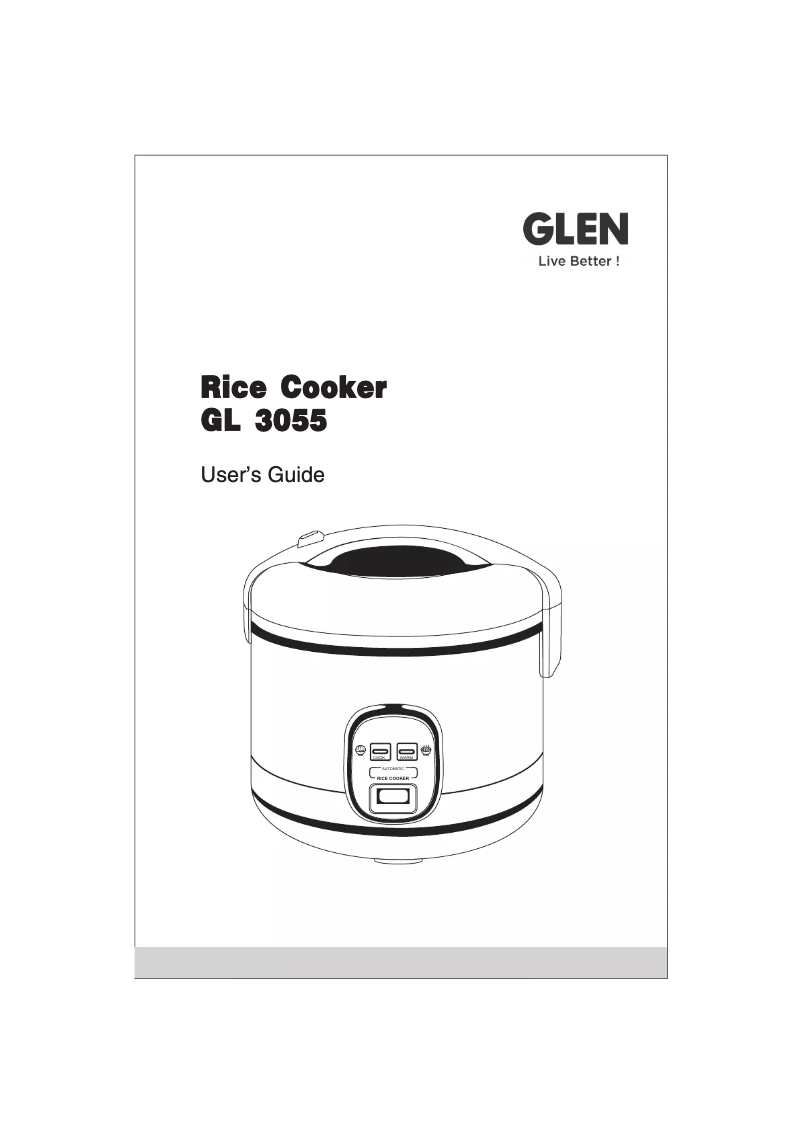 First page image of the manual for GL 3055