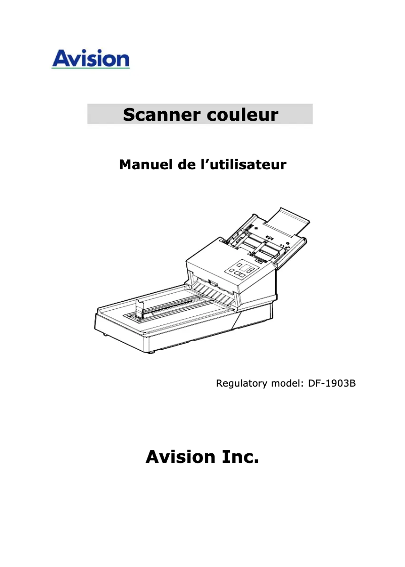 First page image of the manual for AD370FWN