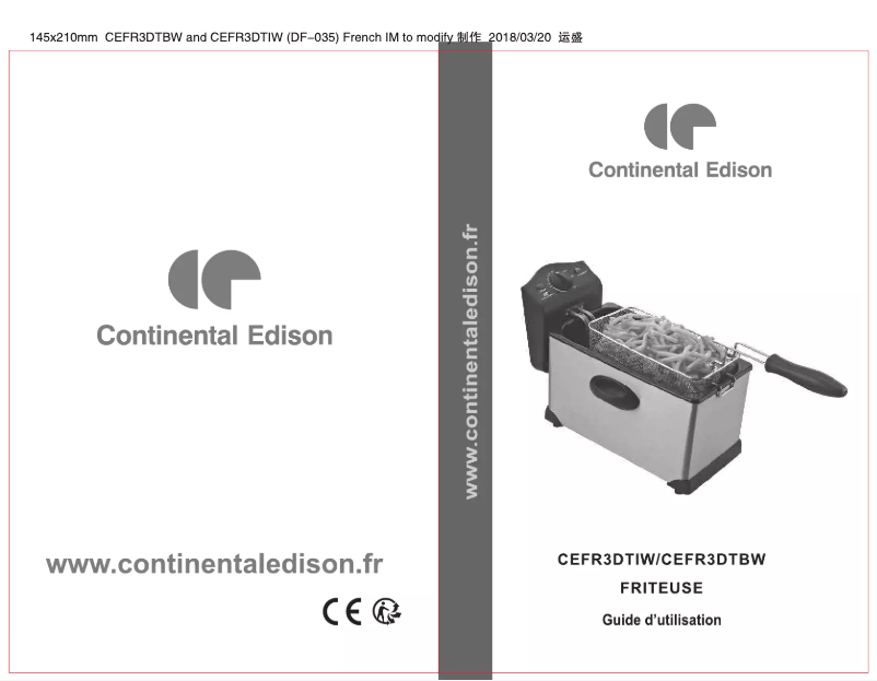 First page image of the manual for CEFR3DTIW