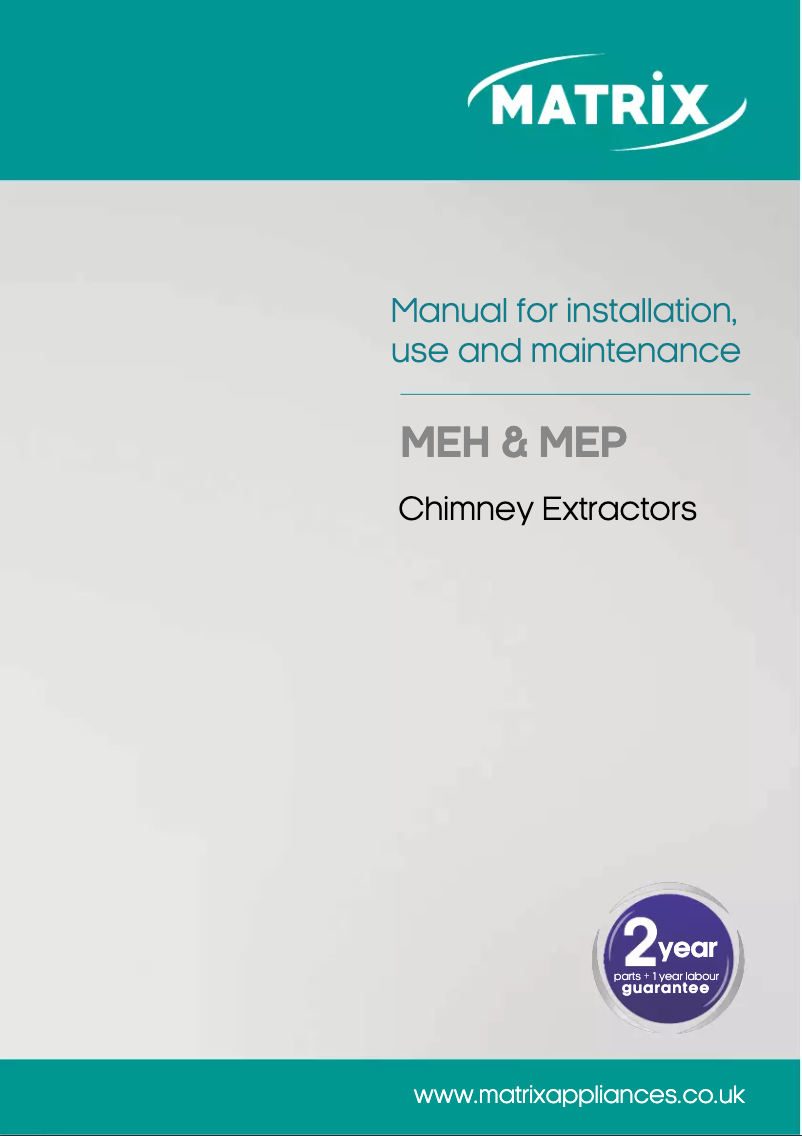 First page image of the manual for MEH601SS