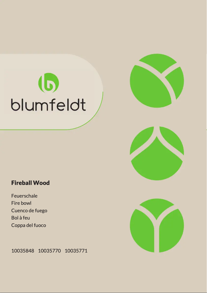 Page 1 of the manual User Manual Blumfeldt Fireball Rust