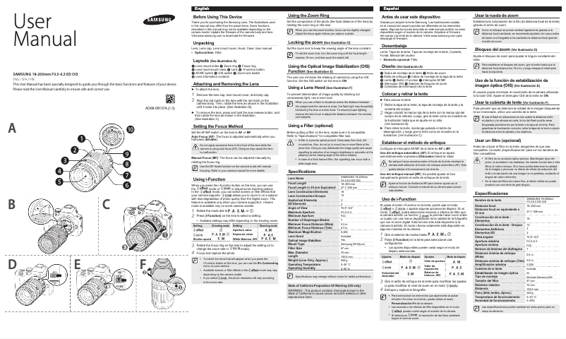 First page image of the manual for L18200MB