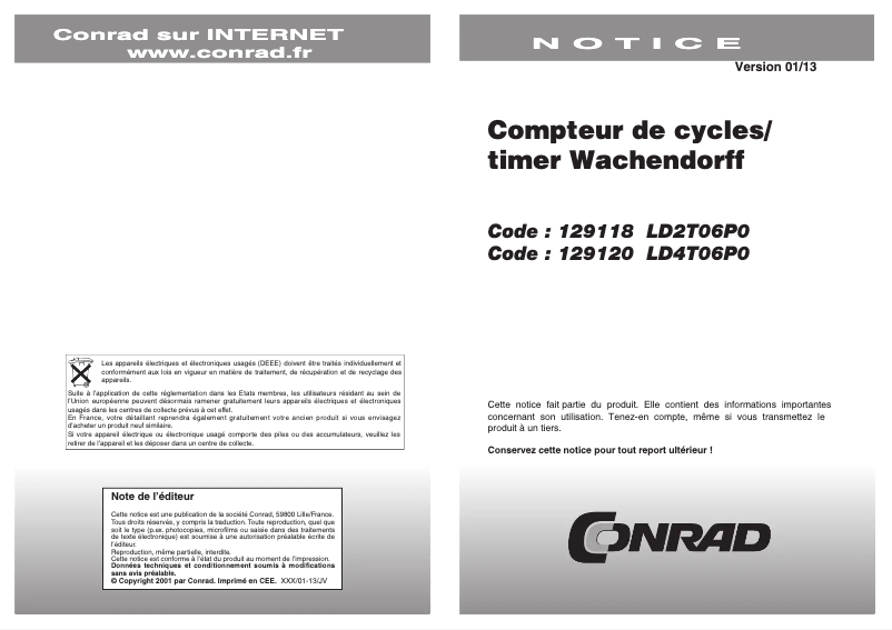 First page image of the manual for LD4T06P0