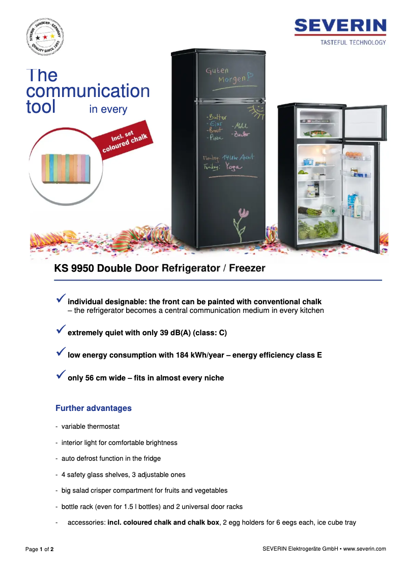 First page image of the manual for KS 9950