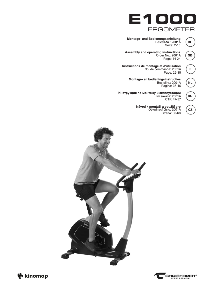 Page 1 of the manual User Manual Christopeit ECO 1000