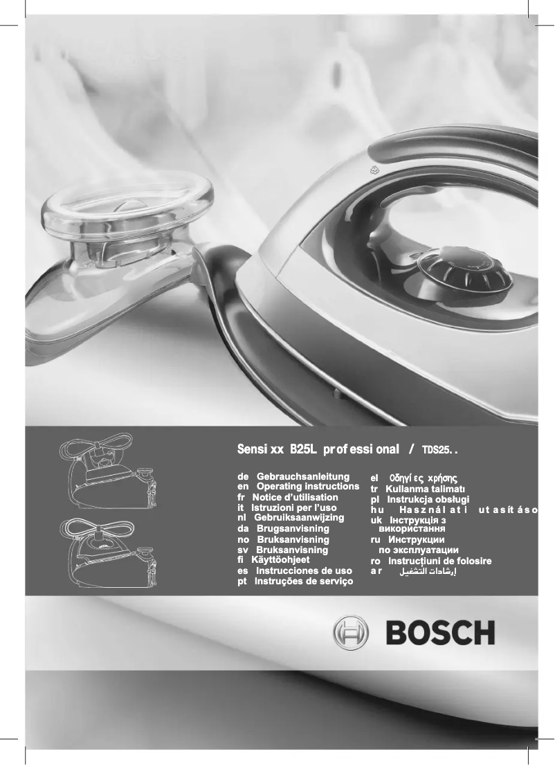 Page 1 of the manual User Manual Bosch Sensixx B25L professional TDS25PRO2