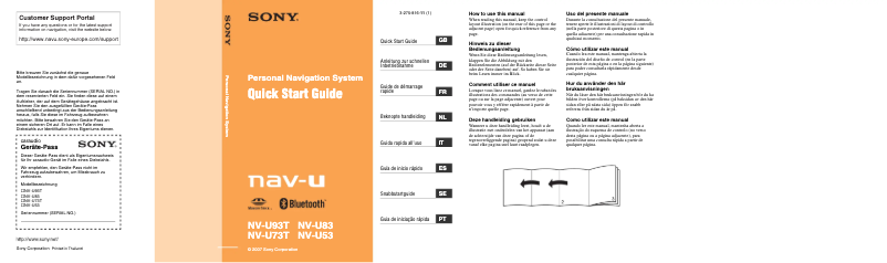 Page 1 of the manual User Manual Sony NV-U53D