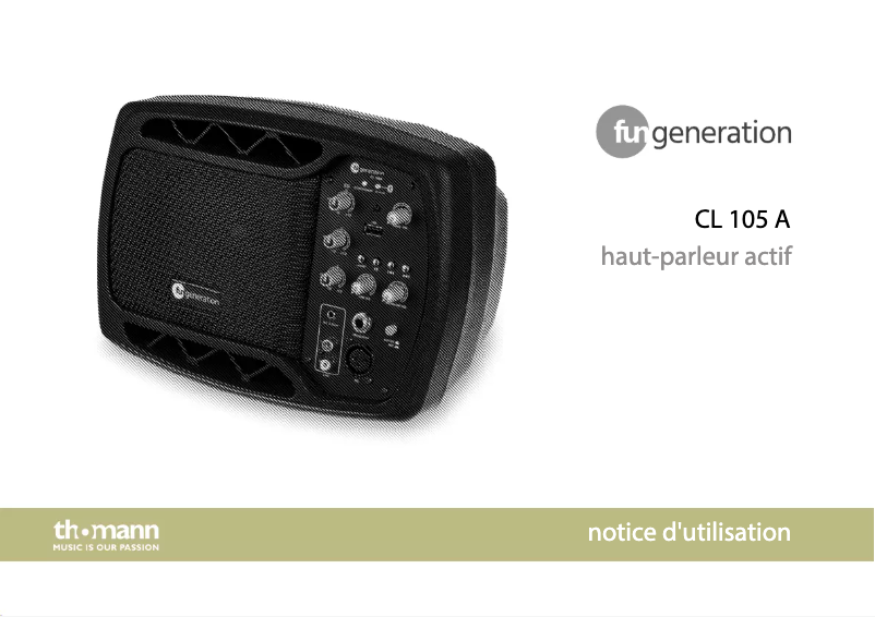 First page image of the manual for CL 105 A