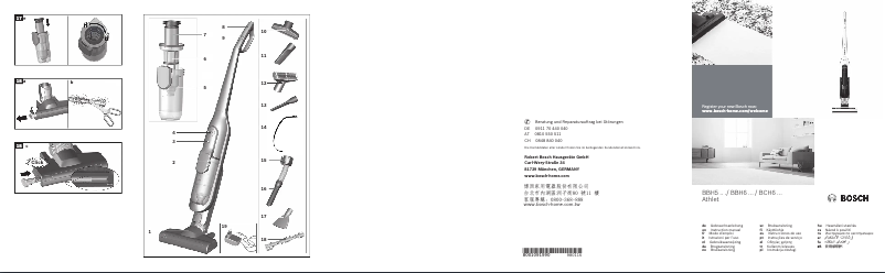 Page 1 of the manual User Manual Bosch Athlet BCH6256N1