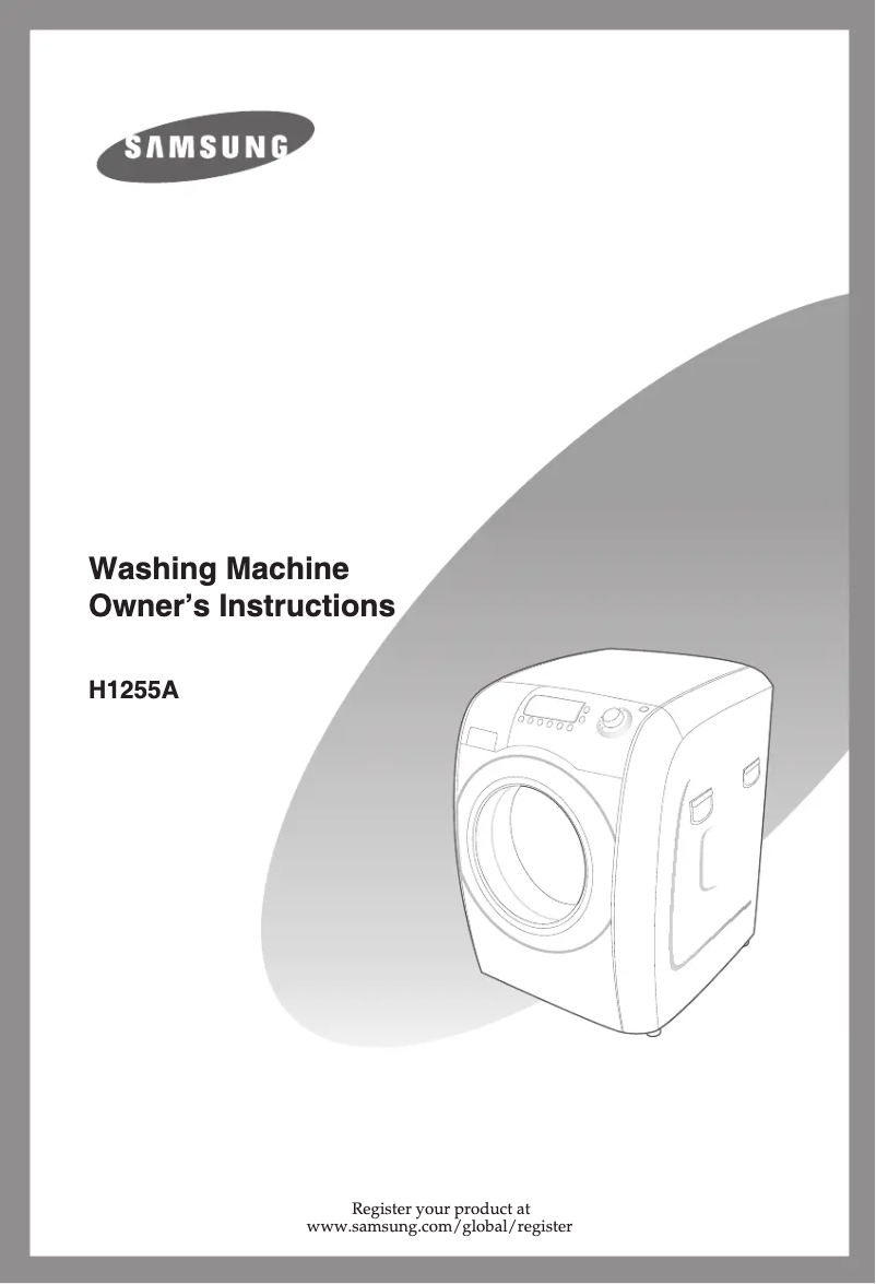Page 1 of the manual User Manual Samsung H1255A