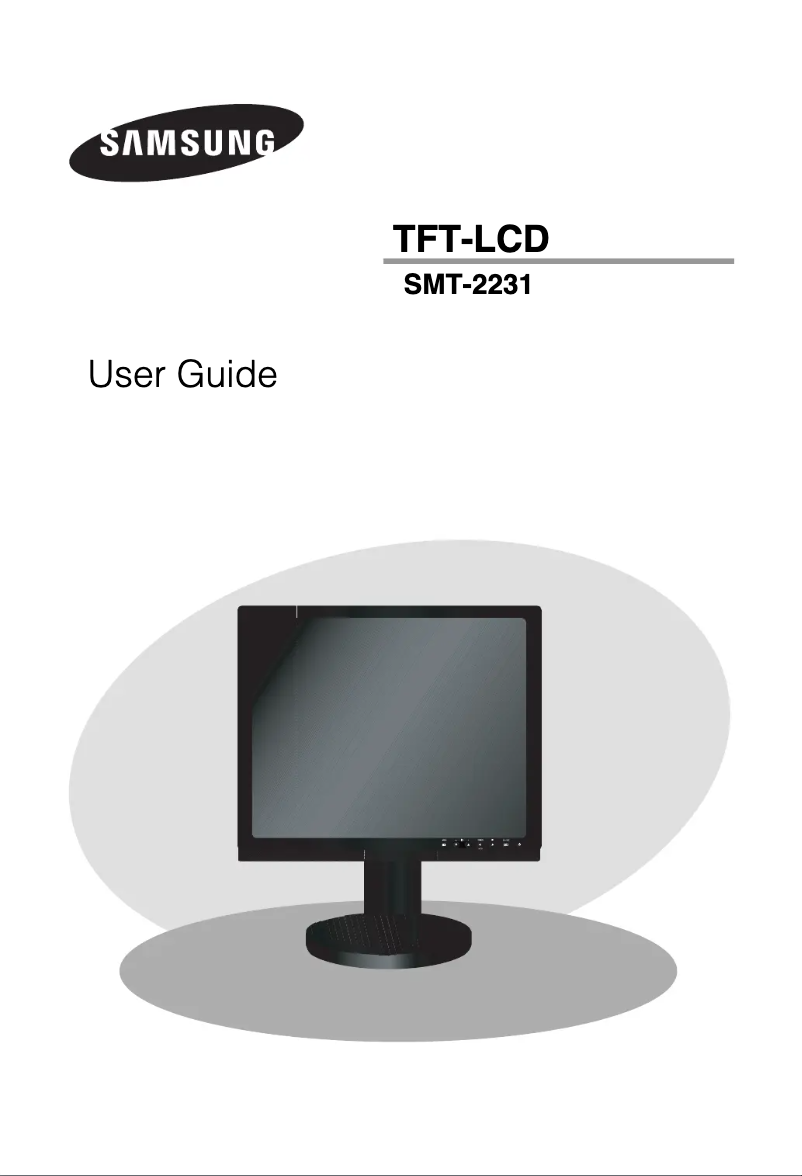 First page image of the manual for SyncMaster SMT-2231