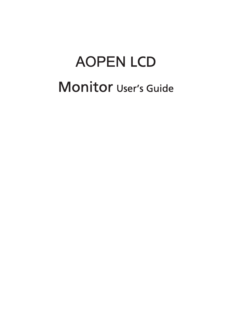 Page 1 of the manual User Manual Aopen 24HC1QR