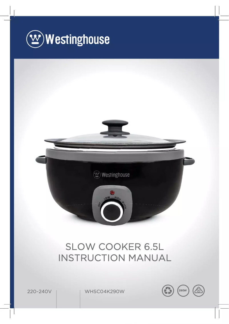 First page image of the manual for WHSC04K