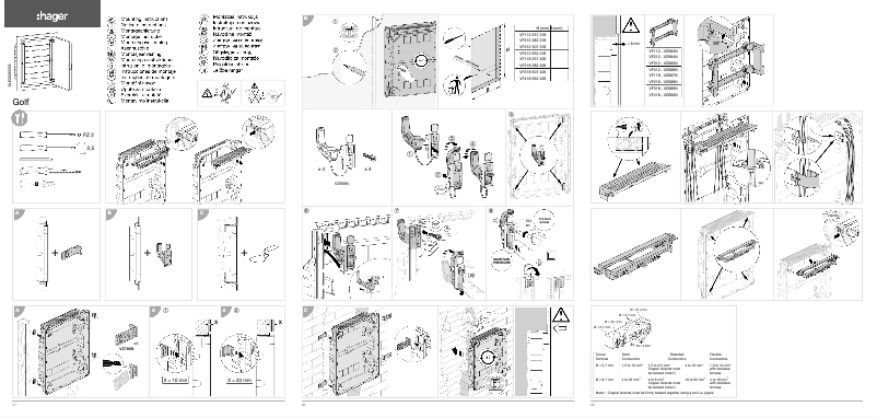 Page 1 of the manual User Manual Hager VF108TT