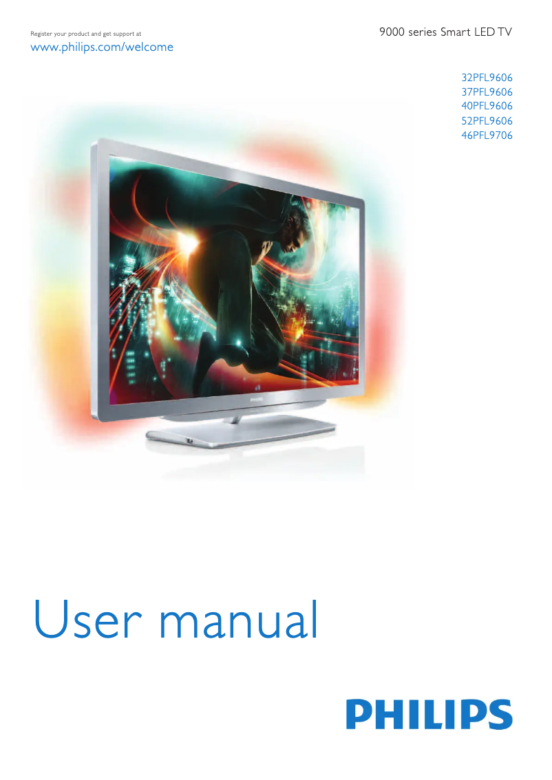 First page image of the manual for 46PFL9706K