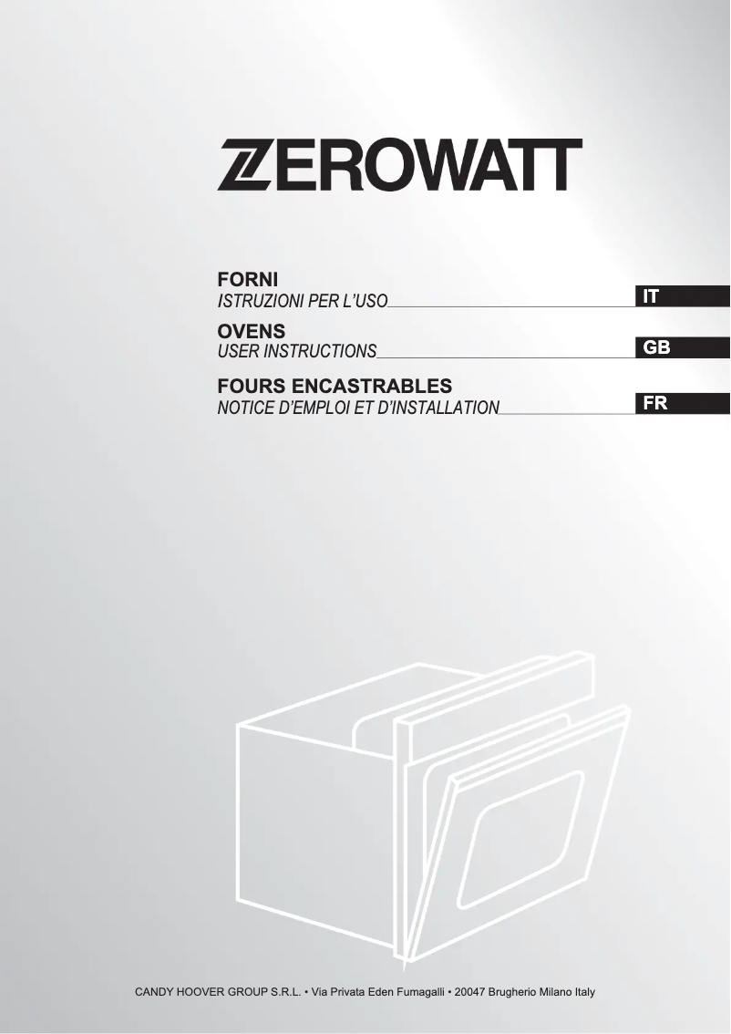 First page image of the manual for ZFFS200NX/E