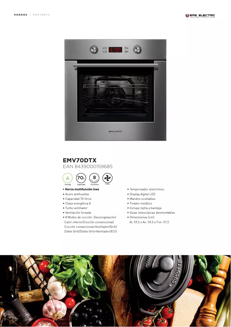 First page image of the manual for EMV70DTX