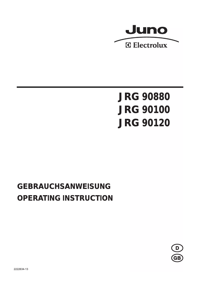 First page image of the manual for JRG90881