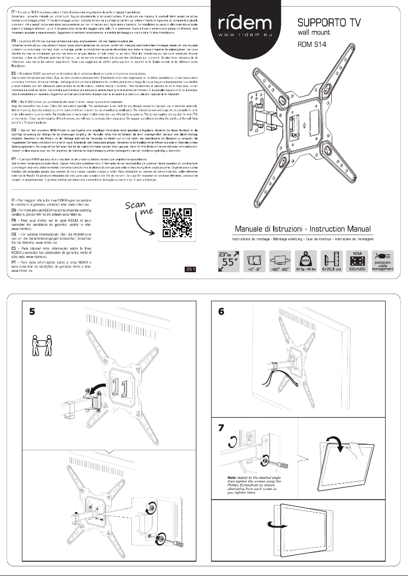 Page 1 of the manual User Manual Ridem RDM S14