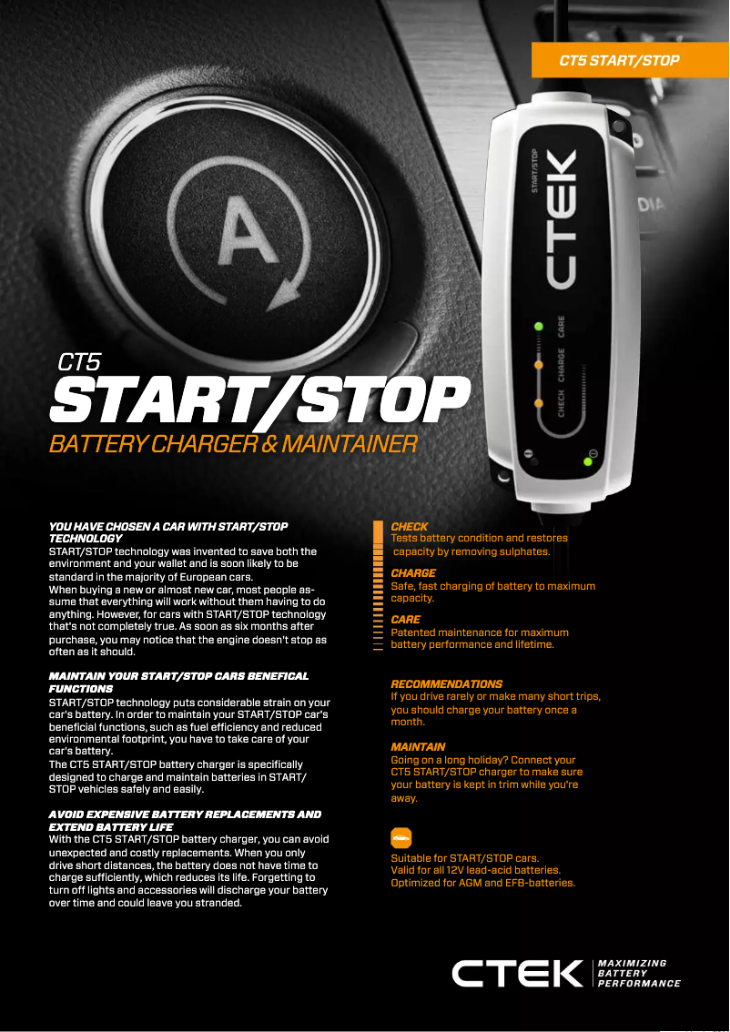 First page image of the manual for CT5