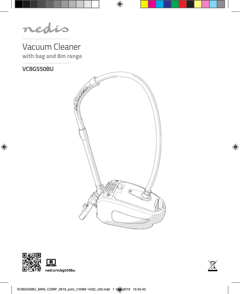 First page image of the manual for VCBG550BU