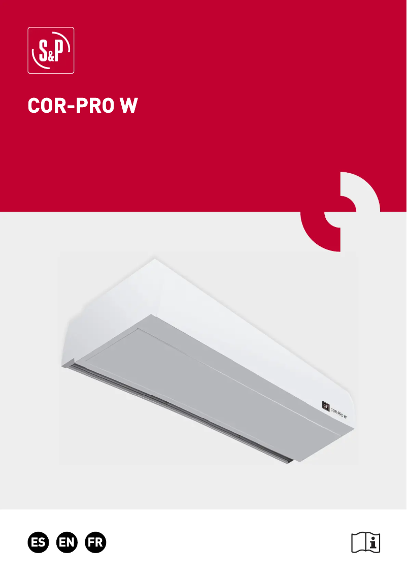 First page image of the manual for COR-PRO W