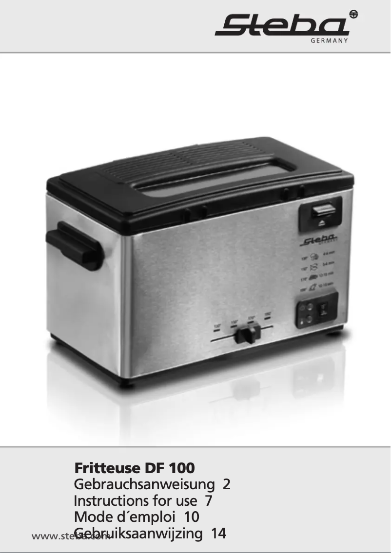 Page 1 of the manual User Manual Steba DF 100