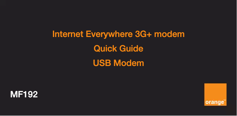 First page image of the manual for MF192