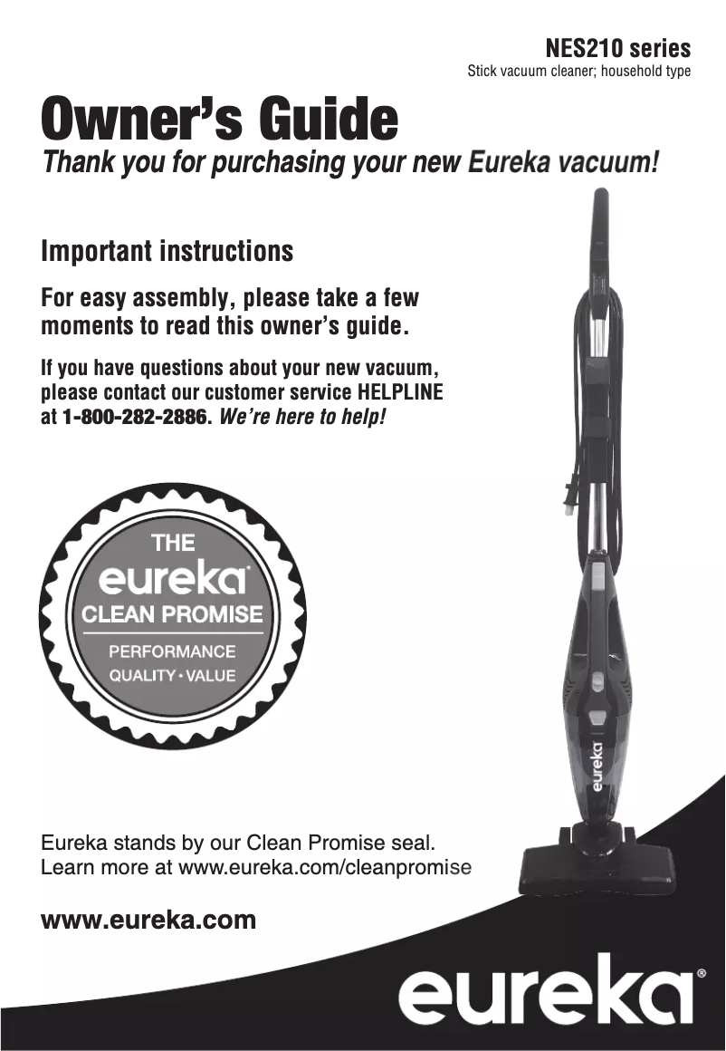 Page 1 de la notice Manuel utilisateur Eureka Blaze NES212C
