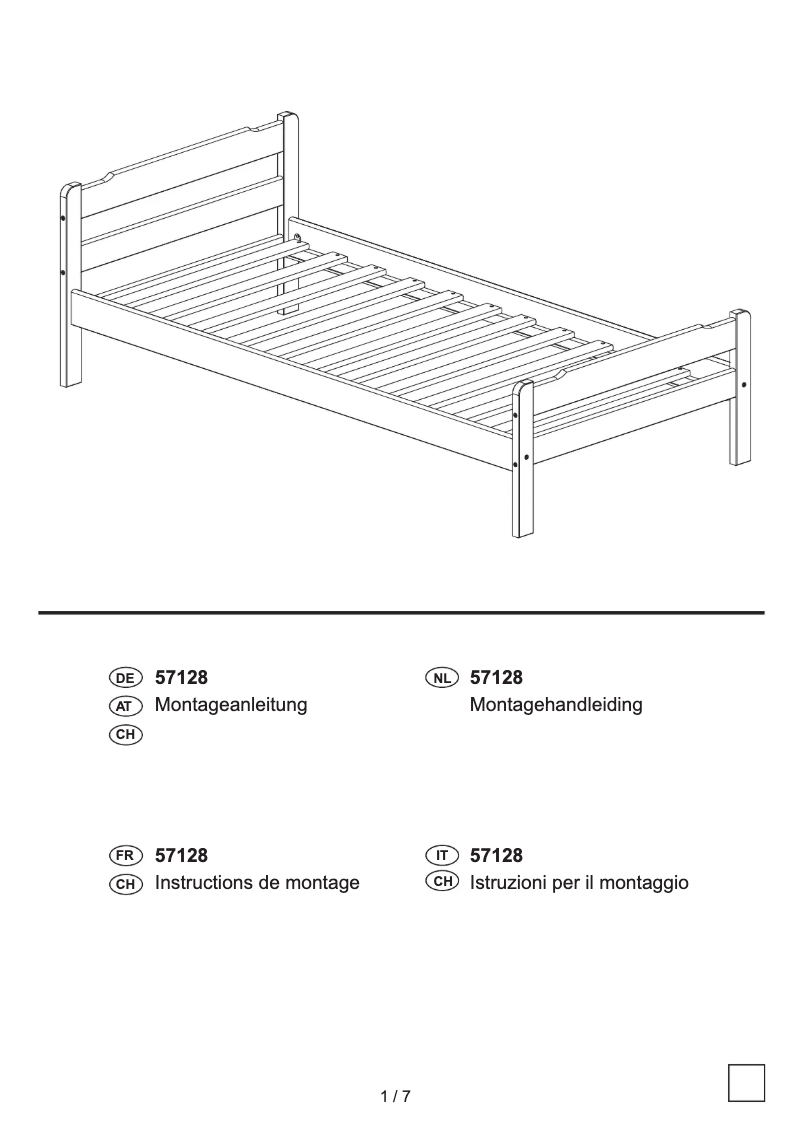 First page image of the manual for IAN 57128
