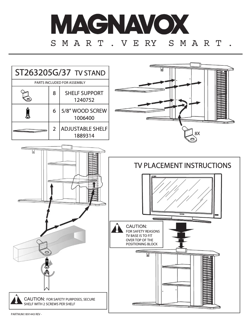 First page image of the manual for ST263205G