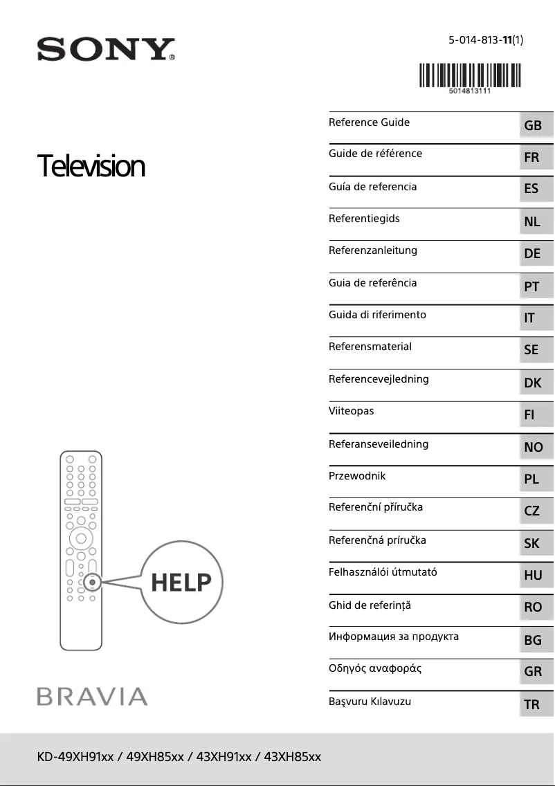 Page 1 of the manual User Manual Sony KD-49XH8505