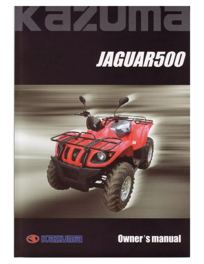 Page 1 of the manual User Manual Kazuma Jaguar 500