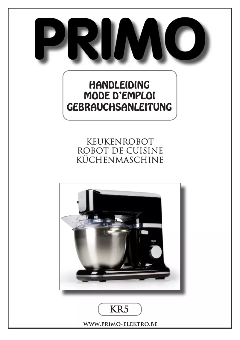 First page image of the manual for KR5