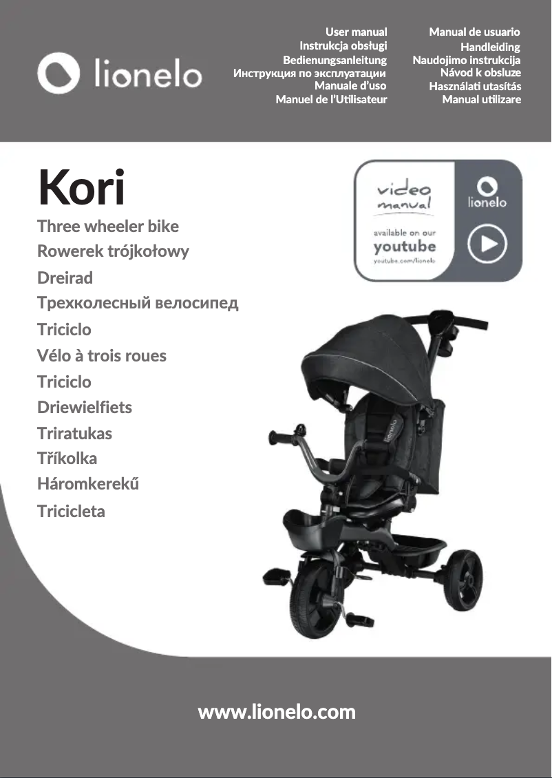 First page image of the manual for Kori