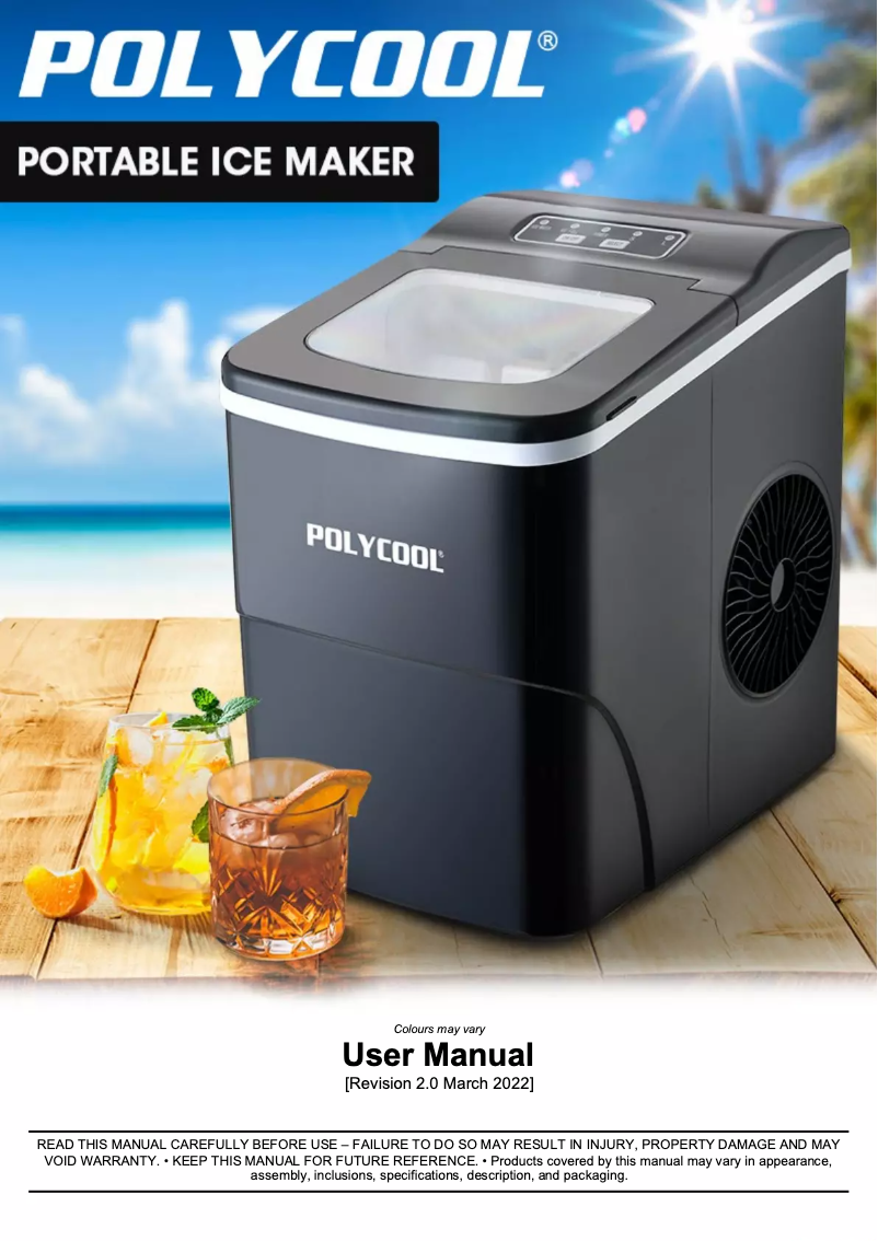 First page image of the manual for ICM-2BK