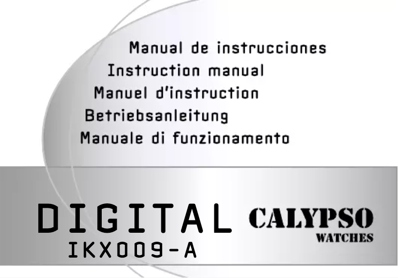 Page 1 of the manual User Manual Calypso K6018