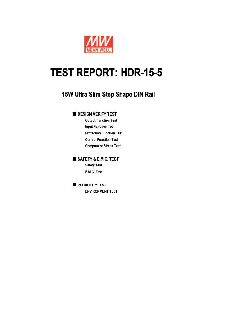 First page image of the manual for HDR-15-5